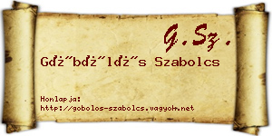 Göbölös Szabolcs névjegykártya